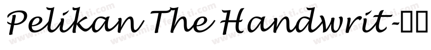 Pelikan The Handwrit字体转换